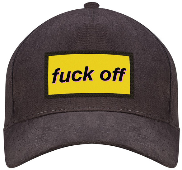 Czapka FUCK OFF bejsbolówka z naszywką