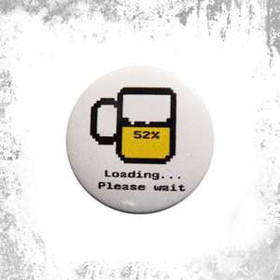 Przypinka LOADING... PLEASE WAIT