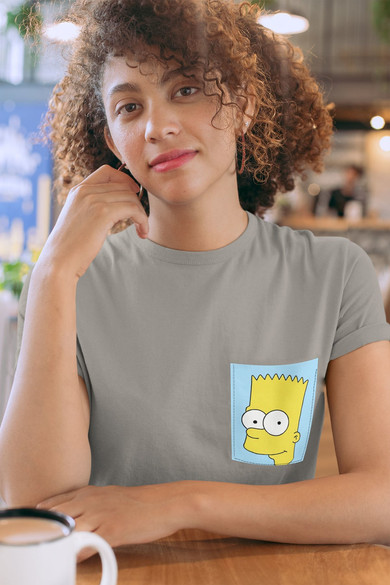 Koszulka z kieszonką BART SIMPSON FACE