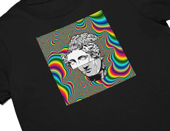 Koszulka z naszywką Psychodelic Dawid