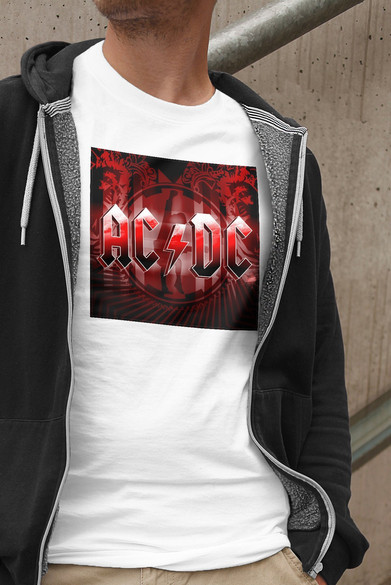 Koszulka z naszywką AC/DC Black Ice