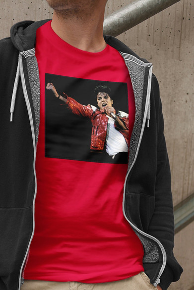 Koszulka z naszywką Michael Jackson 01