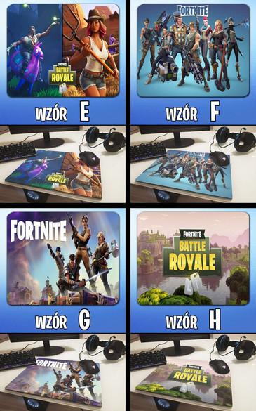 Podkładka pod mysz FORTNITE 36x29cm Z POLSKI +imię