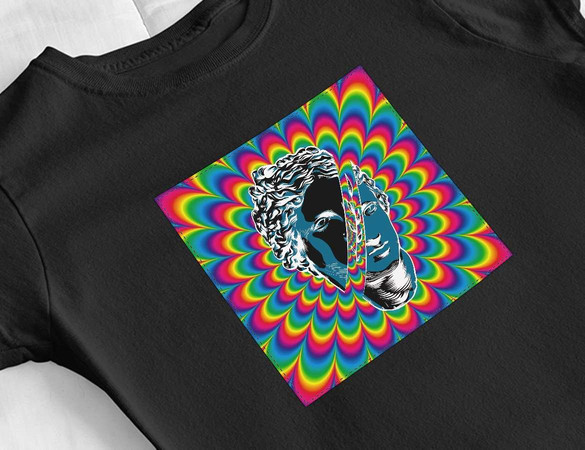 Bluzka damska z naszywką Psychodelic Athena