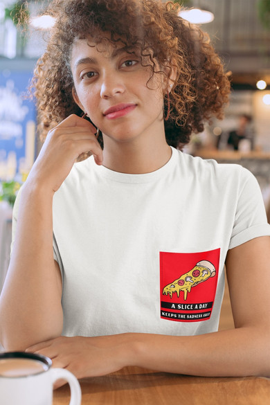 Koszulka z kieszonką A SLICE A DAY
