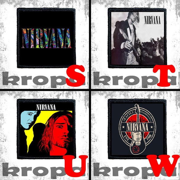 Naszywka NIRVANA 10 x 10 cm  Dużo Wzorów!