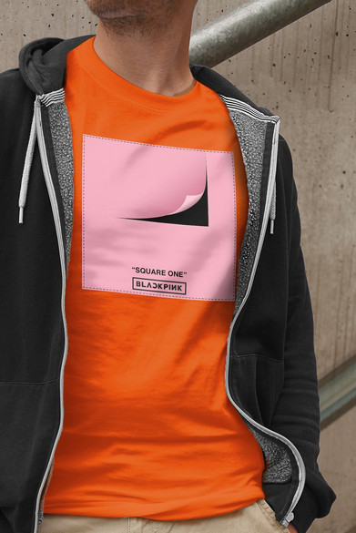 Koszulka z naszywką BlackPink Square one