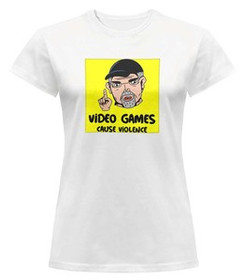 Bluzka damska z naszywką Video games...