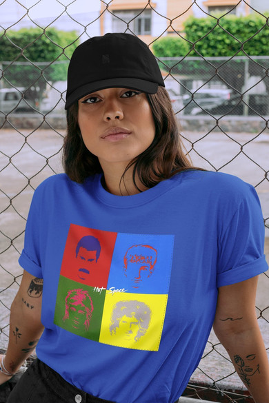 Koszulka z naszywką Queen Hot Space 01