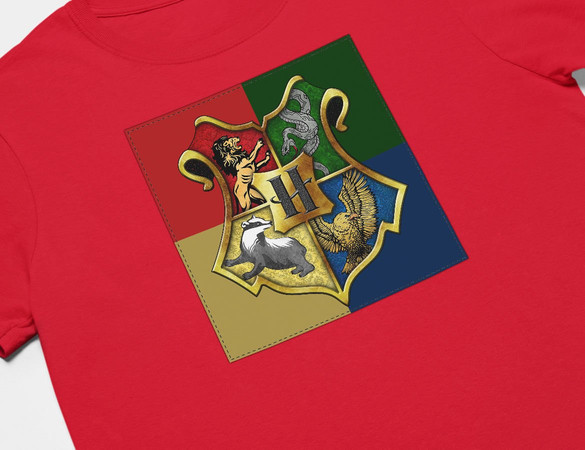 Koszulka z naszywką  Harry Potter logo 