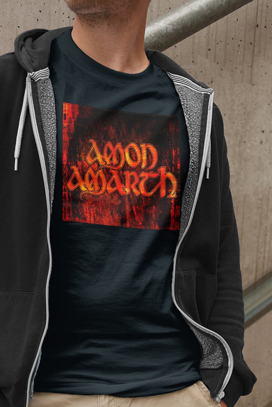 Koszulka z naszywką Amon Amarth logo