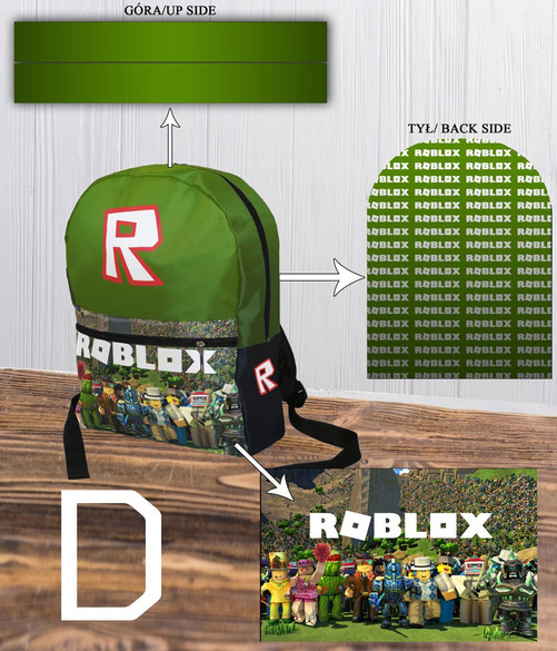 Plecak Szkolny Roblox Wzory! FullPrint!