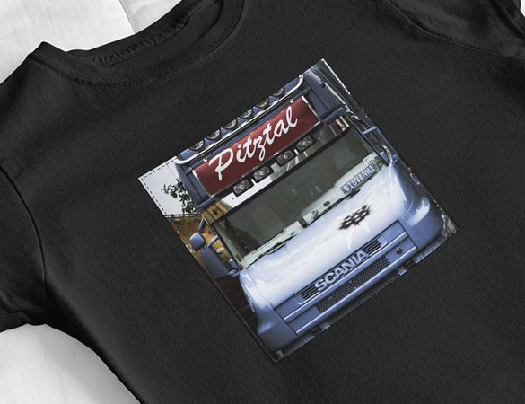 Bluzka damska z naszywką Scania car