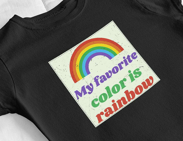 Bluzka damska z naszywką Favourite colour