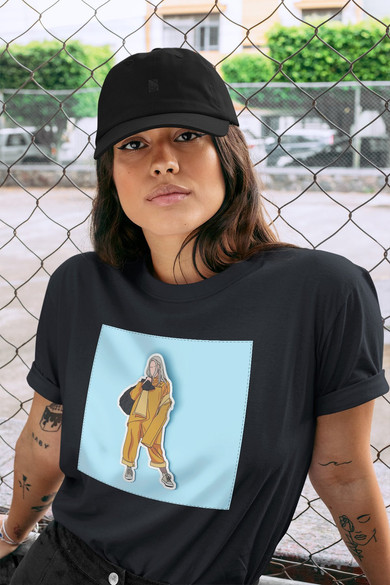 Koszulka z naszywką Billie Eilish 06
