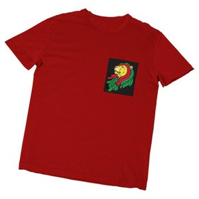 Koszulka z kieszonką RASTA LION