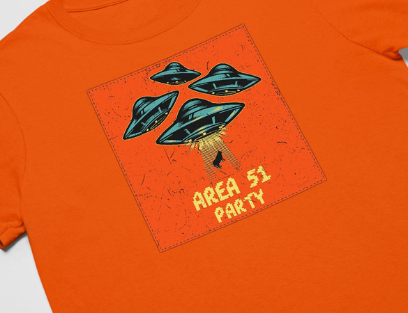 Koszulka z naszywką Area 51 Party