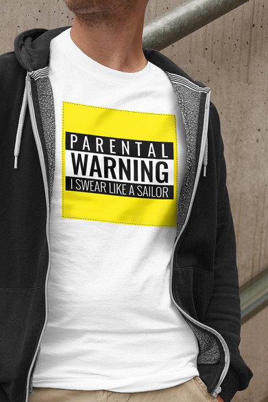 Koszulka z naszywką I swear like a sailor