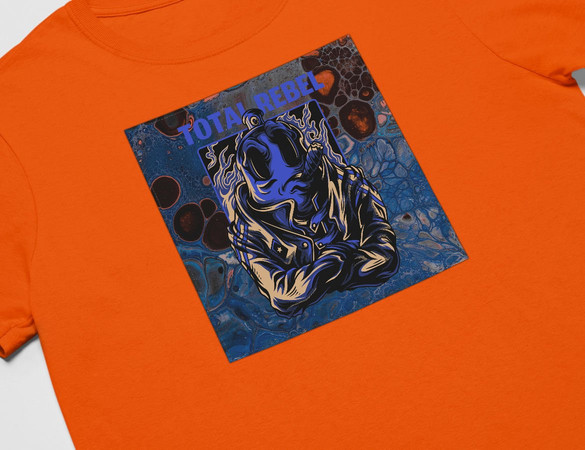 Koszulka z naszywką  TOTAL REBEL