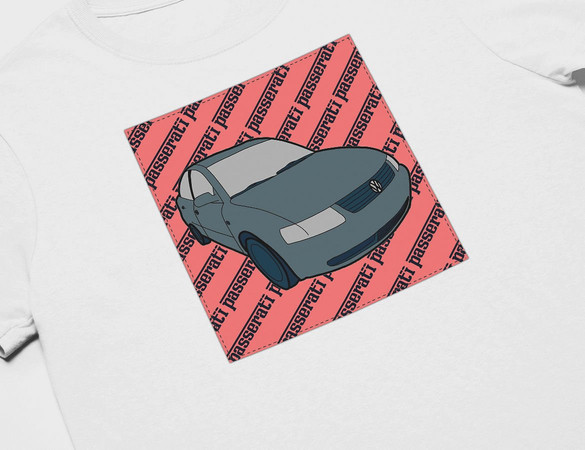 Koszulka z naszywką Volkswagen passerati