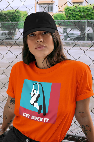 Koszulka z naszywką Get over it