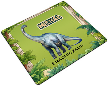 Podkładka Dinozaury Brachiozaur z imieniem dziecka 24x19cm