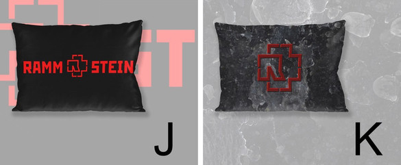 Zestaw RAMMSTEIN poduszka+kubek+GRATIS  WZORY