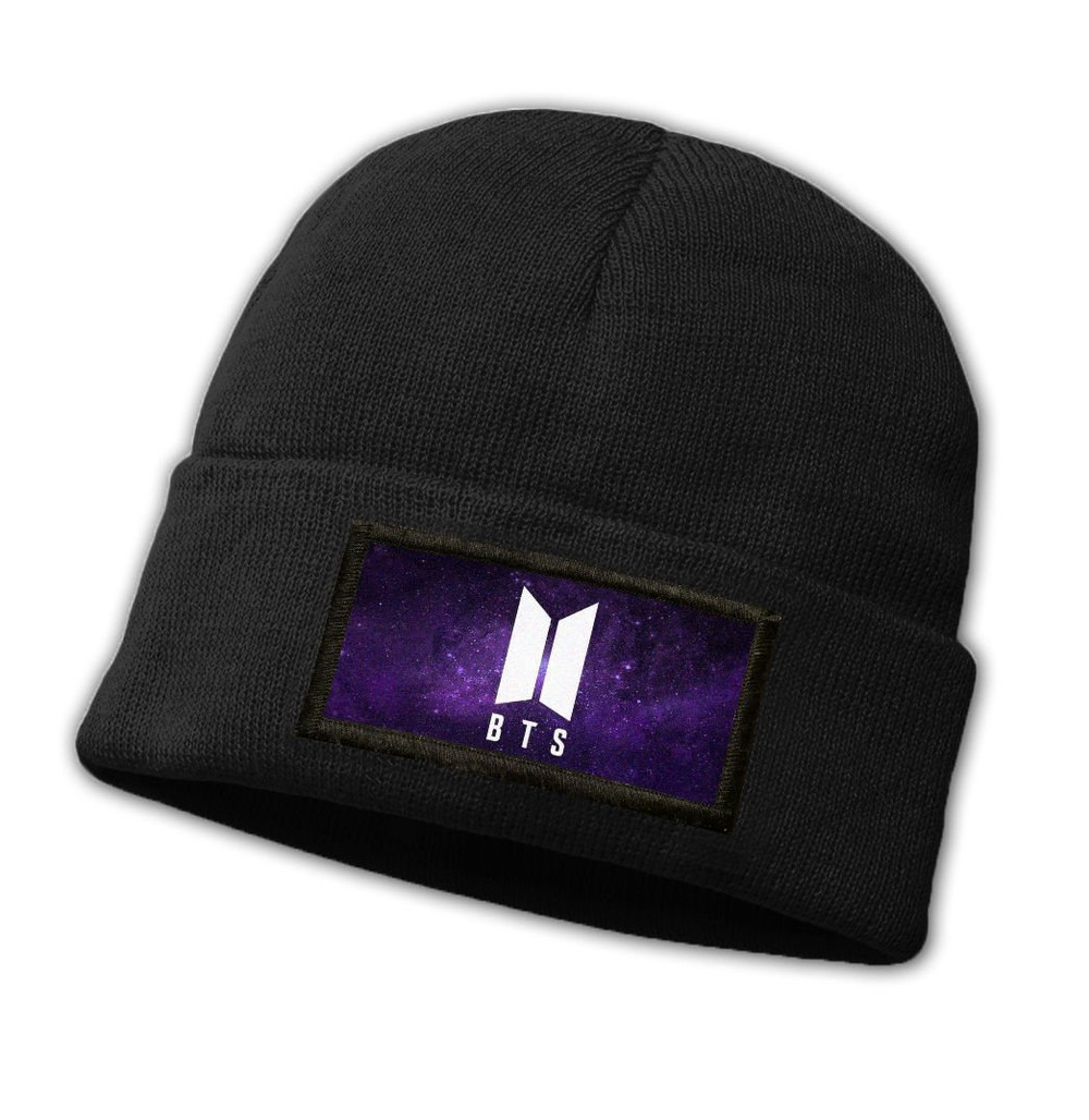 Czapka zimowa z naszywką BTS K-POP LOGO 03
