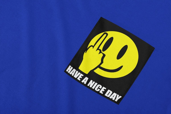 Koszulka z kieszonką Have a nice day