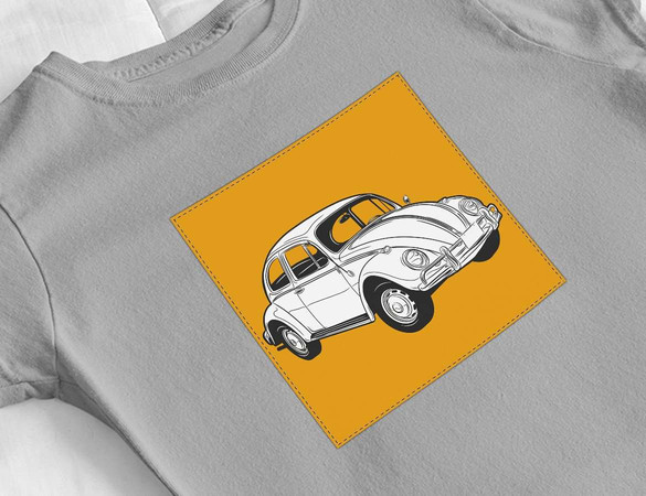 Bluzka damska z naszywką Volkswagen Beetle