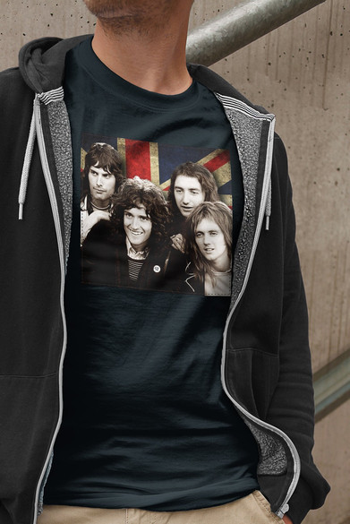 Koszulka L z naszywką Queen Zespół