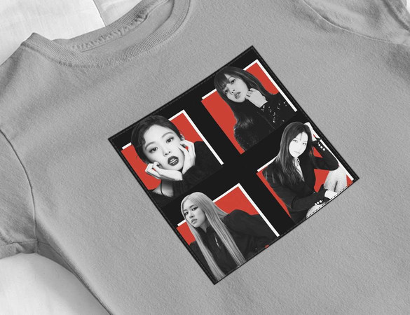 Bluzka damska z naszywką BlackPink Squad