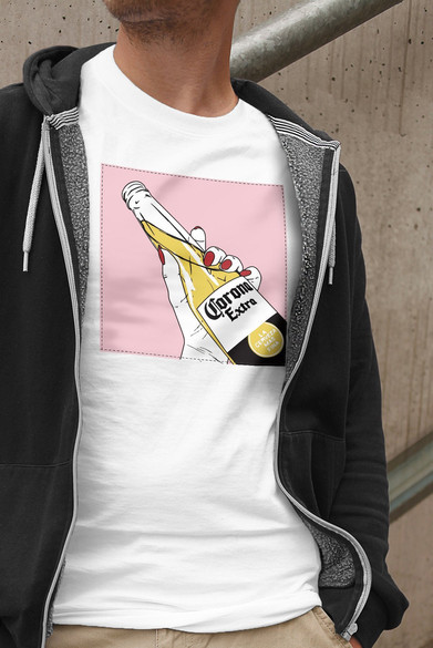 Koszulka z naszywką CORONA Extra