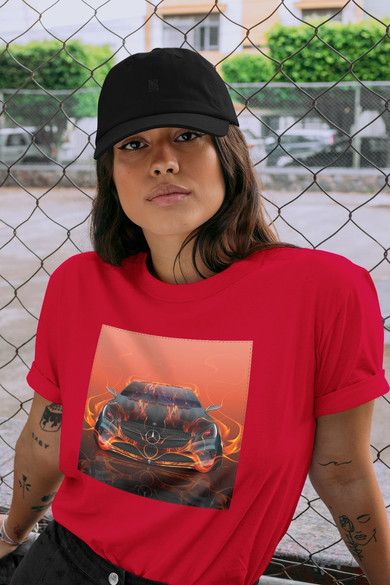 Koszulka z naszywką Mercedes-fire