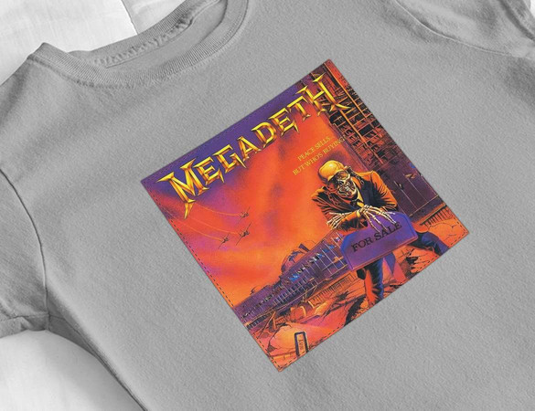 Bluzka damska z naszywką Megadeth Peace sells