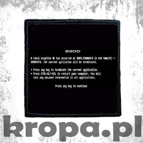 Naszywka BSOD