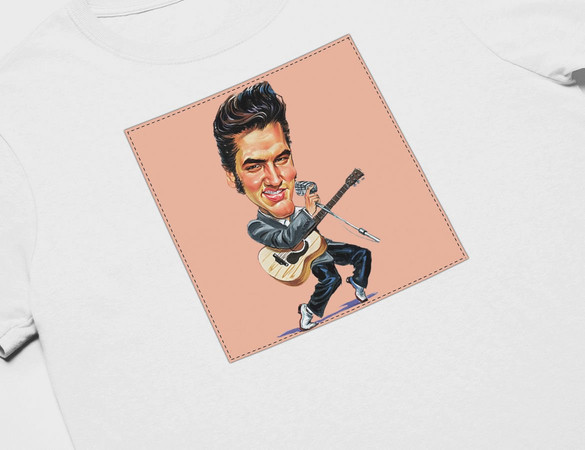 Koszulka z naszywką Elvis Presley 02