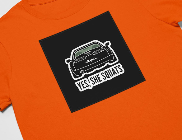 Koszulka z naszywką Toyota-Yes,She..