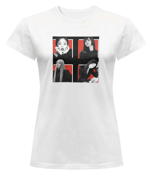 Bluzka damska z naszywką BlackPink Squad