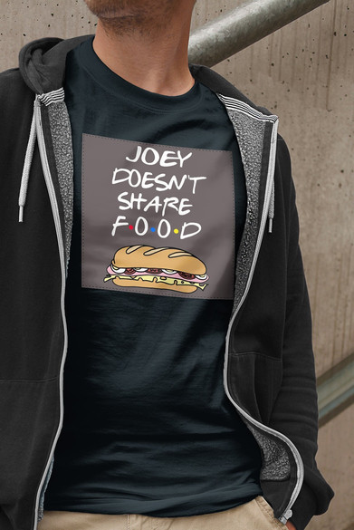 Koszulka z naszywką Friends food