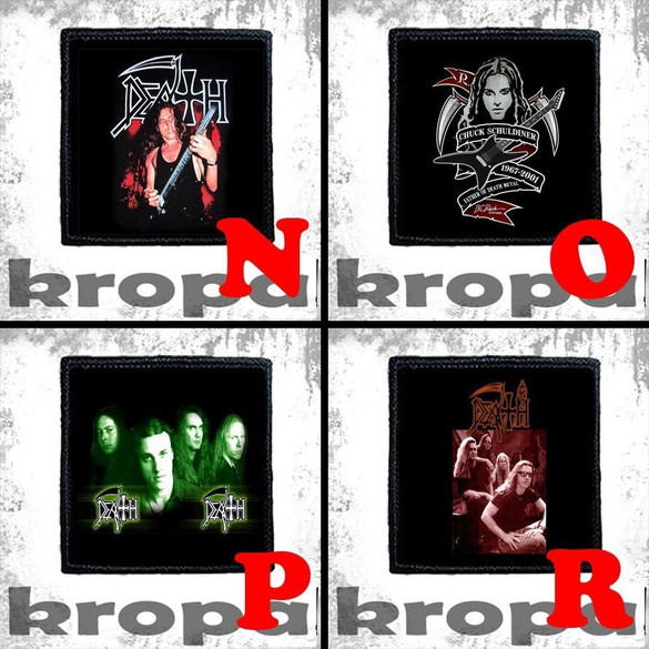 Naszywka DEATH 10 x 10 cm  Dużo Wzorów!