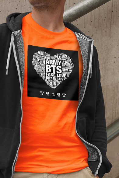 Koszulka z naszywką BTS Army