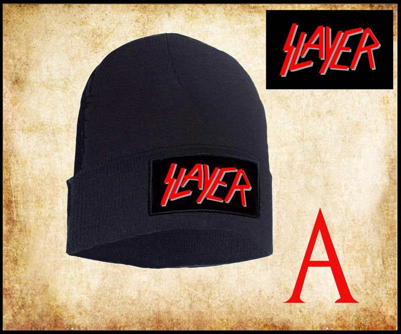 Czapka zimowa z naszywką SLAYER