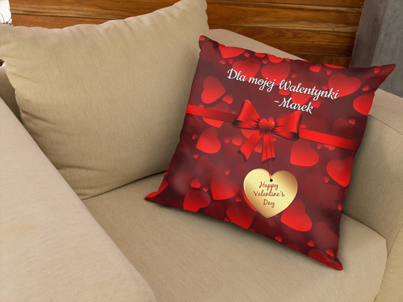 Poduszka na Walentynki DODAJ NAPIS