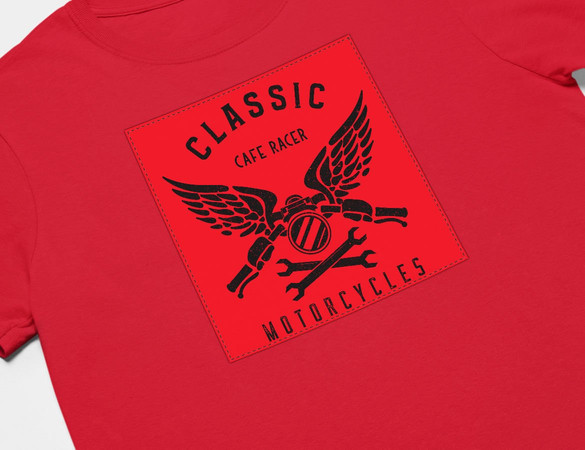 Koszulka z naszywką Cafe racer
