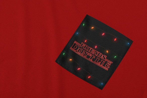 Koszulka z kieszonką STRANGER THINGS 02