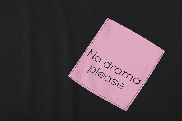 Koszulka z kieszonką NO DRAMA PLEASE