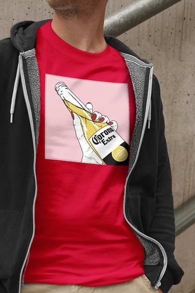 Koszulka z naszywką CORONA Extra