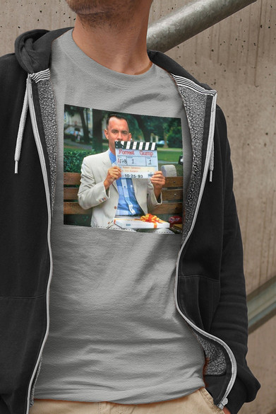 Koszulka z naszywką Forrest G. first scene