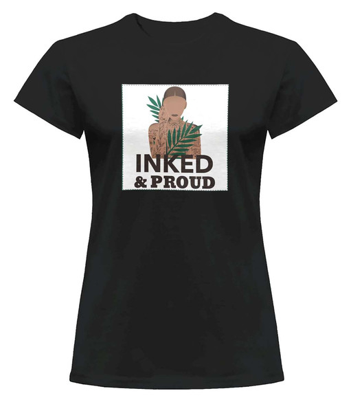 Bluzka damska z naszywką Inked&Proud